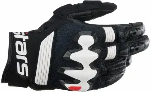 Alpinestars Halo Leather Gloves Black/White 3XL Motorcycle Gloves