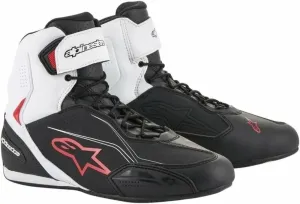 Alpinestars Faster-3 Shoes Black/White/Red 39 Motorcycle Boots