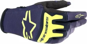 Alpinestars Techstar Gloves Night Navy/Yellow Fluorescent 2XL Motorcycle Gloves
