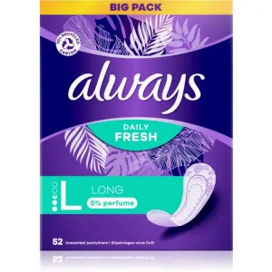 Always Daily Fresh Long panty liners fragrance-free 52 pc