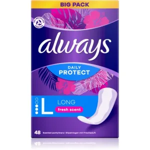 Always Daily Protect Long Fresh Scent panty liners with fragrance 48 pc