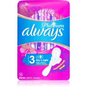 Always Platinum Day & Night sanitary towels 16 pc