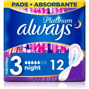 Always Platinum Night Size 3 sanitary towels night 12 pc