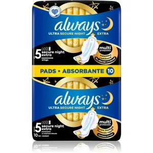 Always Ultra Secure Night Extra sanitary towels 10 pc