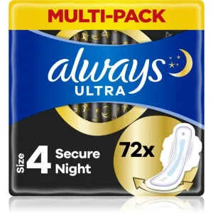 Always Ultra Secure Night sanitary towels 72 pc