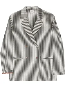 ALYSI - Striped Double-breasted Jacket