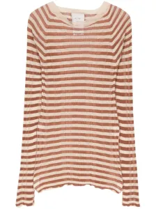 ALYSI - Striped Cotton Sweater