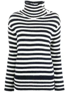 ALYSI - Striped Turtleneck Sweater