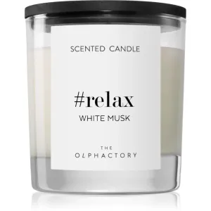 Ambientair Olphactory Black Design White Musk scented candle (Relax) 200 g #257534