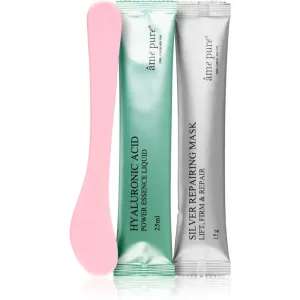 âme pure Jelly Glow Rubber Mask™ Silver peel-off gel mask for mature skin 25 ml + 15 g