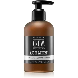 American Crew Acumen 24h Hand & Body Hydrator moisturising cream for hands and body for men 190 ml