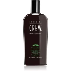 American Crew Hair & Body 3-IN-1 Tea Tree 3-in-1 shampoo, conditioner and shower gel for men 450 ml #1810571