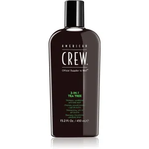 American Crew Hair & Body 3-IN-1 Tea Tree 3-in-1 shampoo, conditioner and shower gel for men 450 ml