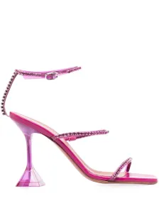 AMINA MUADDI - Gilda Glass Heel Sandals #1635352