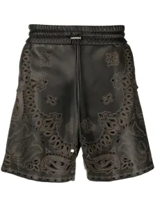 AMIRI - Leather Bermuda Shorts