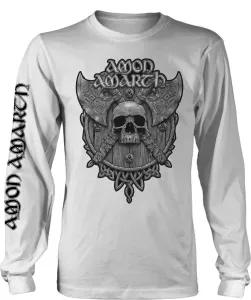 Amon Amarth T-Shirt Grey Skull Male White XL