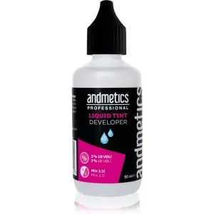 andmetics Professional Tint Developer Liquid activating emulsion for brow and lash dye 50 ml