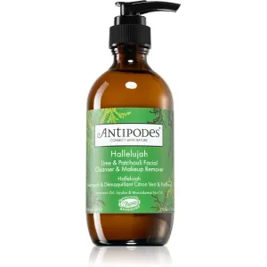 Antipodes Hallelujah Lime & Patchouli gel makeup remover and cleanser for the face 200 ml