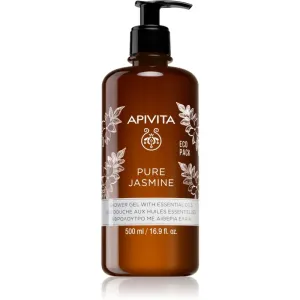 ApivitaPure Jasmine Shower Gel with Essential Oils - Ecopack 500ml/16.9oz