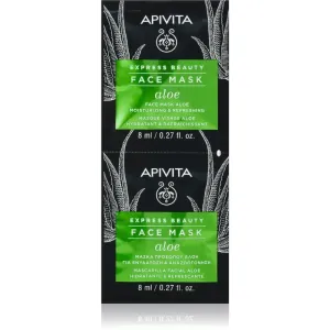 Apivita Express Beauty Aloe refreshing moisturising mask for the face 2x8 ml