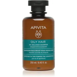 Apivita Hair Care Oily Hair deep cleansing shampoo for oily scalp for hair strengthening and shine 250 ml