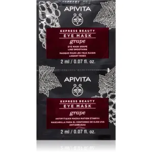 Apivita Express Beauty Grape eye mask with smoothing effect 2 x 2 ml