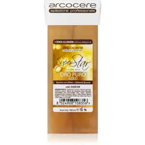 Arcocere Professional Wax Oro Puro Gold hair removal wax with glitter refill 100 ml #251709