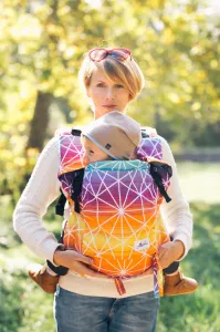 Baby Carrier - Be Lenka 4ever Spiderweb - Sunrise classic without the possibility of crossing