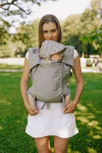 Baby carrier - Be Lenka Mini - Unicolor - Grey classic without the possibility of crossing