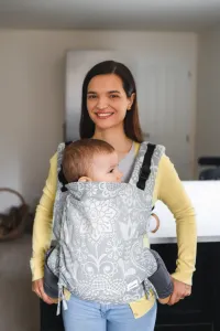 Baby Carrier - Be Lenka Toddler Folk - Grey classic without the possibility of crossing