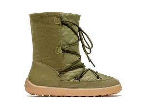 Winter Barefoot Boots Be Lenka Snowfox Woman - Army Green 36