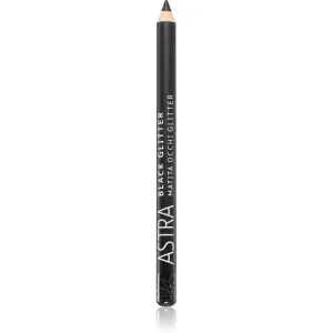Astra Make-up Black Glitter shimmer eyeliner in a pencil shade Deep Black 1,1 g
