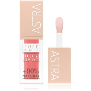 Astra Make-up Pure Beauty Juicy Lip Oil nourishing lip gloss shade 01 Peach 5 ml