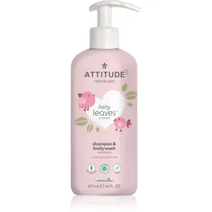 Attitude Baby Leaves Unscented 2-in-1 shower gel and shampoo for children 473 ml