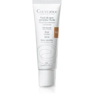 Avène Couvrance fluid coverage foundation SPF 20 shade 5.0 Golden 30 ml
