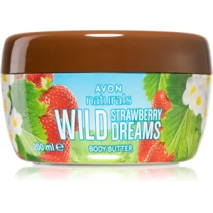 Avon Naturals Wild Strawberry Dreams nourishing body butter with strawberry aroma 200 ml
