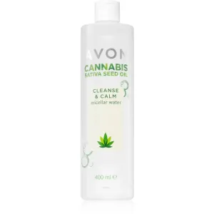 Avon Cannabis Sativa Oil Cleanse & Calm makeup removing micellar water with soothing effect 400 ml