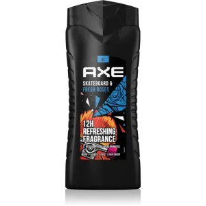 Axe Skateboard & Fresh Roses Refreshing Shower Gel for Men 400 ml