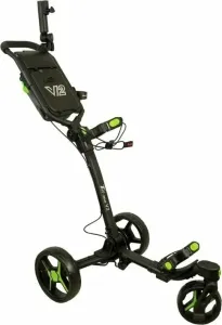 Axglo Tri-360 V2 3-Wheel SET Black/Green Manual Golf Trolley