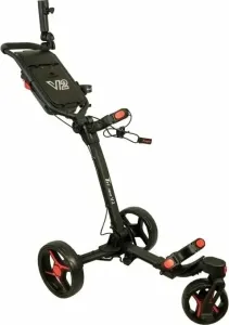 Axglo Tri-360 V2 3-Wheel SET Black/Red Manual Golf Trolley