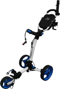 Axglo TriLite White/Blue Manual Golf Trolley