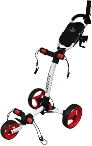 Axglo TriLite White/Red Manual Golf Trolley #12883