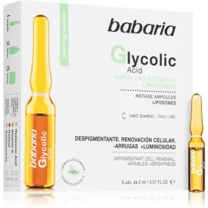 Babaria Glycolic Acid anti-wrinkle brightening serum in ampoules 5x2 ml #1415836