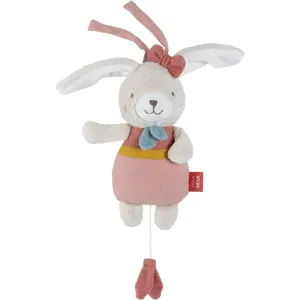 BABY FEHN fehnNATUR Musical Rabbit contrast hanging toy with melody 1 pc