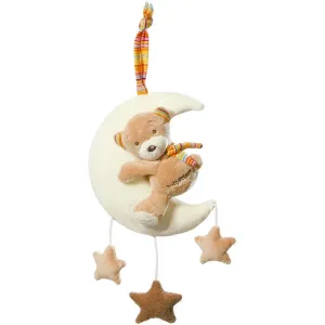 BABY FEHN Music Box Rainbow Teddy on the Moon contrast hanging toy with melody 1 pc