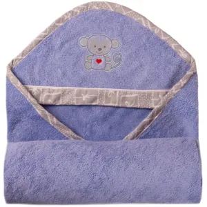 Babymatex Bamboo towel with hood Blue 100x100 cm