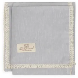 Babymatex Linen blanket for children Grey 75x100 cm