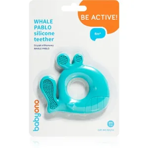 BabyOno Be Active chew toy 6m+ Whale Pablo Blue 1 pc