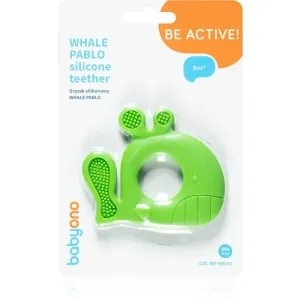 BabyOno Be Active chew toy 6m+ Whale Pablo Green 1 pc