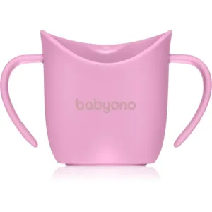 BabyOno Be Active Ergonomic Training Cup training cup with handles Purple 6 m+ 120 ml